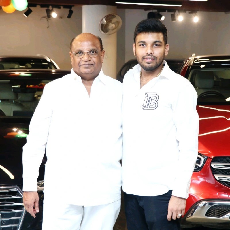 Anmol Kothari working on a luxury car